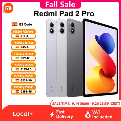 Xiaomi Redmi Pad 2 Pro Tableta Versión Solo WiFi, Pantalla de 12,1 Pulgadas con Resolución 2,5K, Procesador Octa-Core, 4 Altavoces, Batería de 12000 mAh, Wi-Fi 6 y Bluetooth, Cámara de 8 MP, ROM