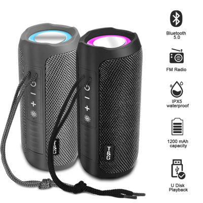 TG227 Waterpro con lámpara portátil para exteriores, altavoz inalámbrico Vertical Compatible con reproductor de música, compatible con USB/TF/Radio FM, fiesta de música