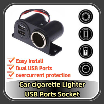 Enchufe de puertos USB DC 5V 3.1A, adaptador USB Dual incorporado para Camper de coche, encendedor de cigarrillos, enchufe múltiple, puerto de cargador, accesorio para coche