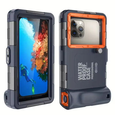 Fundas impermeables para teléfono y 15m, buceo, 50 pies, natación, carcasa protectora Premium y cordón para iPhone, Samsung, teléfono de 6,8"