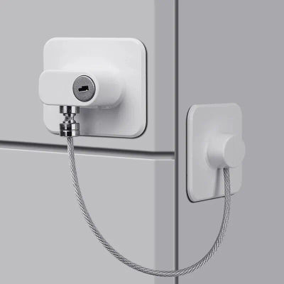 Cerradura de seguridad para niños y bebés, cierre de puerta con Cable de apertura para ventana y refrigerador, Protector de seguridad para niños