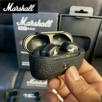 Auriculares Inalámbricos Bluetooth Marshall MOTIF ANC con Cancelación Activa de Ruido, Audífonos Intrauditivos Verdaderamente Inalámbricos para Correr, 5.2