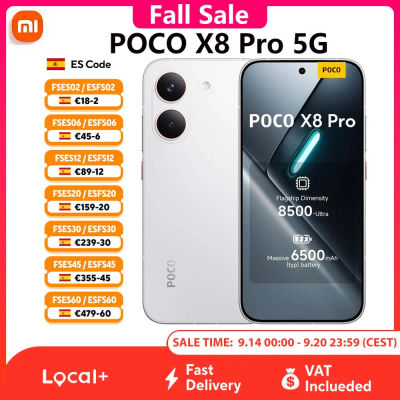 Teléfono Inteligente POCO X8 Pro 5G, 8GB/12GB 256GB/512GB Dimensity 8500-Ultra, Pantalla AMOLED de 6,59 Pulgadas, 1,5K, 120Hz, 6210mAh, 50MP OIS, NFC, IP68