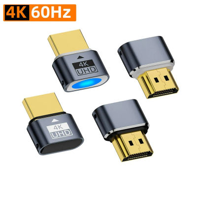 Monitor Virtual con enchufe simulado compatible con HDMI, adaptador emulador de pantalla EDID, compatible con 4K @ 60Hz, 1080 @ 120Hz para minería BTC de tarjetas gráficas