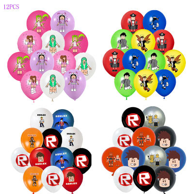 Set de 12 Globos de Látex de Roblox para Fiestas de Cumpleaños, Decoración para Baby Shower