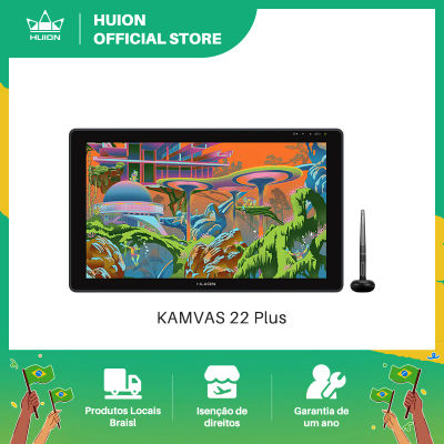 HUION Kamvas 22 Plus QLED tableta gráfica Monitor pantalla de dibujo 21,5 pulgadas Art Pen Display 140% sRGB