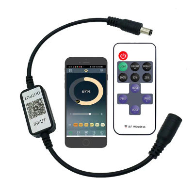 Mini controlador monocromático Bluetooth adecuado para tira de luz monocromática control remoto inalámbrico de 11 teclas DC5-24V
