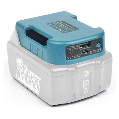 Para Makita 18V con USB con soporte de batería tipo C para batería Makita 18V BL1840 BL1850 BL1860 adaptador de cargador de carga