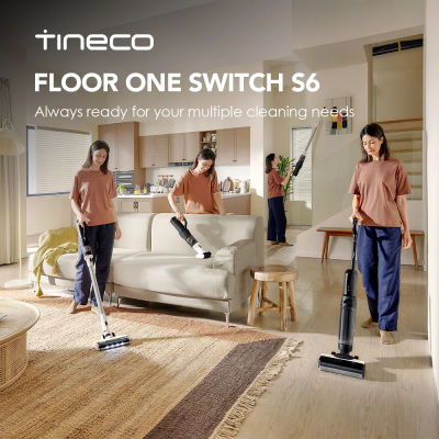 Tineco Floor One Switch S6 Aspiradora en seco y húmedo Lavadora de pisos 5 en 1 Autolimpiante Flash Limpieza en seco de doble filo Toda la casa