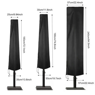 Cubierta Universal para sombrilla, tela Oxford impermeable, cubierta para sombrilla voladiza para exteriores, muebles de jardín y Patio