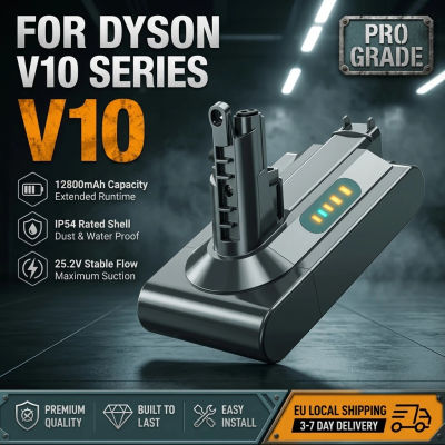 Nueva batería de repuesto de 25,2 V y 12800 mAh para aspiradora Dyson V10 SV12, batería de iones de litio de alta capacidad, compatible con aspiradora inalámbrica Absolute Animal Motorhead, batería