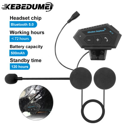Auriculares Bluetooth para casco de motocicleta, auriculares inalámbricos para Motor de bicicleta, auriculares estéreo manos libres, altavoz con reducción de ruido y micrófono