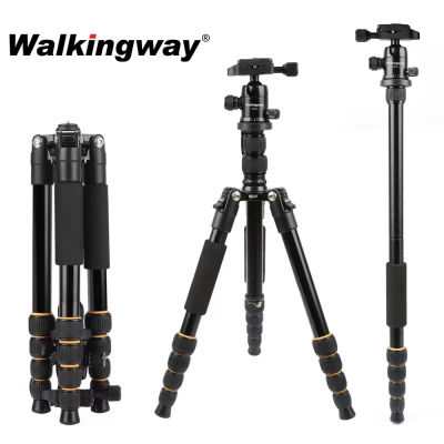 Trípode para cámara profesional Q666, soporte para teléfono, trípode portátil para cámara de viaje, monopié para DSLR, vídeo para teléfono inteligente, transmisión en vivo