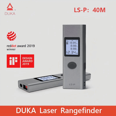 Medidor de Distancia Láser AtuMan DUKA 25/40m LS-P/LS-1, Cargador USB Portátil, Medición de Alta Precisión