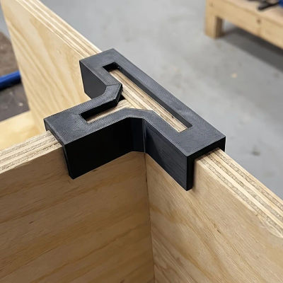 1/4 Piezas de Conectores en Forma de T para Tableros de Madera, Código de Conexión de 90 Grados, Accesorios de Refuerzo para Muebles de Madera Maciza
