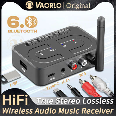 Receptor de Audio Bluetooth 6,0, adaptador inalámbrico de música USB U-Disk con antena de micrófono HD, estéreo HIFI AUX RCA de 3,5mm para amplificador de altavoz de coche
