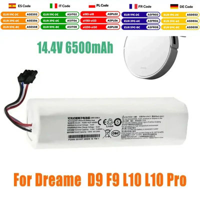 Batería 100% Original para Aspiradora Robot Dreame D9 F9 L10 L10 Pro, Paquete de Batería de Iones de Litio de 6500 mAh 4INR19/66-2