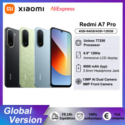 Teléfono Inteligente Redmi A7 Pro Versión Global, Pantalla Inmersiva de 6.9 Pulgadas, Batería Masiva de 6000 mAh, Potente Procesador de Ocho Núcleos, Cámara Dual con IA de 13MP