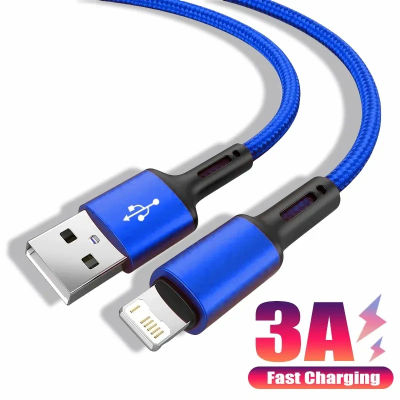 Cable USB de carga rápida para iPhone 12 13 14 11 Pro X Max 6 7 8 Plus 5 SE iPad Origin Cable de teléfono móvil Cable cargador de datos 3m