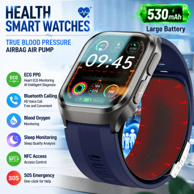 Reloj Inteligente 2026 con Bomba de Aire, Monitor de Presión Arterial Real, Pantalla AMOLED de 2.06'', ECG, Monitor de Salud, Monitorización del Sueño, 530mAh, Envío Local