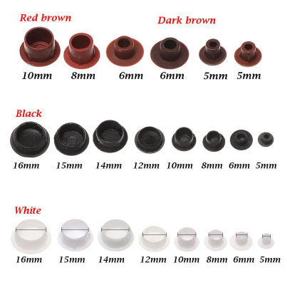 Cubiertas de protección para agujeros de muebles, 50 piezas, 5-16mm, cubierta de tornillo, decoración, tapón antipolvo, orificio de taladro para armario, Hardware, ojal
