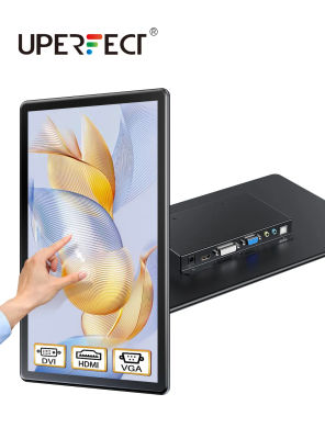 SUPERFECT Monitor de pantalla táctil de 15.6 pulgadas 1080P IPS Pantalla Raspberry Pi con VESA HDMI DVI VGA LCD Altavoces duales para computadora portátil Mac PC Teléfono PS4 PS5 CCTV TV BOX Cámara