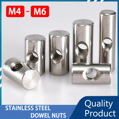 Pasador de acero inoxidable para muebles, tuerca de inserción de martillo, pernos cilíndricos, rosca métrica, M4, M5, M6