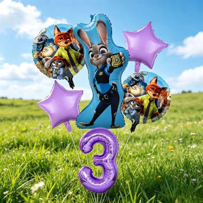 Kit de Guirnalda de Globos con Diseño de Animales de Zootopia para Fiestas de Cumpleaños, Bodas, Baby Showers, Festivales y Decoración del Hogar