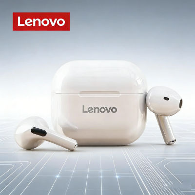 Auriculares Lenovo LP40 TWS inalámbricos Bluetooth 5.0, auriculares con control táctil de graves, reducción de ruido estéreo, larga duración en espera, elección original