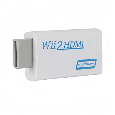 Adaptador convertidor Wii a HDMI Full HD 1080P – Wii2HDMI con audio de 3,5 mm para PC, HDTV y monitor