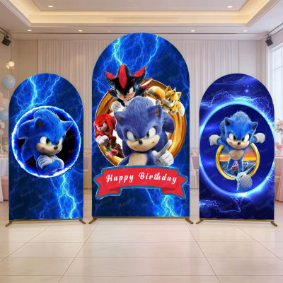 Fondo Arqueado con Tema de Héroe Relámpago Azul, Decoración para Fiesta de Cumpleaños de Bebés, Fondos para Fotografía de Retrato, Estudio Fotográfico Infantil