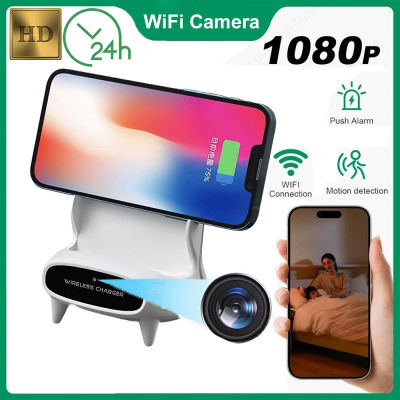 Mini Cámara HD 1080P WiFi con Detección de Movimiento, DVR, Monitoreo, Cargador Inalámbrico, Grabación 24 Horas, Sin Necesidad de WIFI
