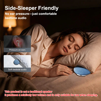 Auriculares para Dormir, Altavoz para Debajo de la Almohada, Mini Altavoz de Conducción Ósea Inalámbrico con Apagado Automático para un Sueño Profundo