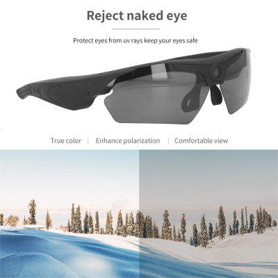 Gafas de cámara Gafas de sol de vídeo 1080P Full HD Grabación de video Gafas de cámara de disparo para ciclismo Conducción Senderismo Pesca Caza