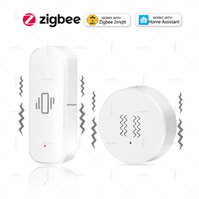 ZigBee-Sensor de vibración inteligente, Detector de inclinación, Monitor, Control por aplicación, protección de seguridad, Sensor Zigbee, alarma de choque de movimiento, soporte Z2M