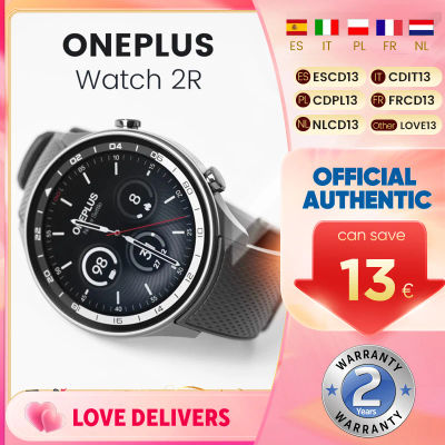 OnePlus Watch 2R Smartwatch Pantalla AMOLED de 1,43'' Snapdragon W5 Gen 1+ ​ BES2700 100H de duración de la batería WiFi Wear OS por Google GPS 2024
