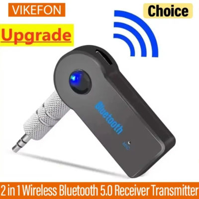 Receptor Bluetooth auxiliar para coche, adaptador Bluetooth inalámbrico 5,0 con enchufe de 3,5mm, convertidor de Audio estéreo manos libres para teléfono móvil