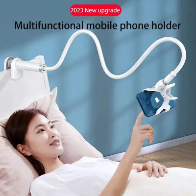 Soporte para teléfono que ahorra espacio 360 ° Diseño de clip giratorio para escritorio pequeño/soporte universal junto a la cama para teléfonos de 4-7" portátil duradero