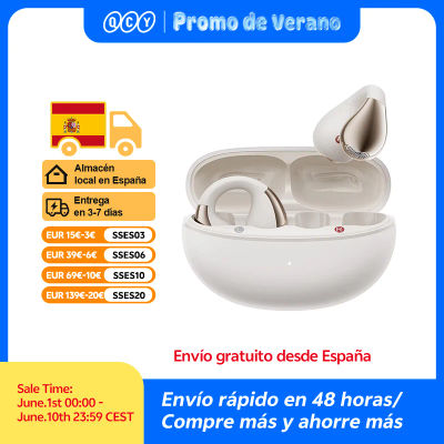 QCY Crossky C30 auriculares inalámbricos Bluetooth 5,4 clip de oreja TWS auriculares deportivos Clip de oreja abierta auriculares de doble conexión