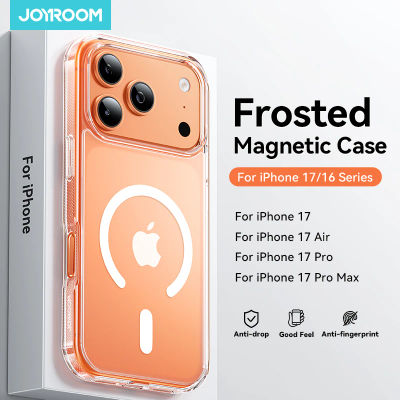 Funda Magnética Esmerilada Joyroom para iPhone 17 Pro Max, Carcasa Mate Antigolpes para iPhone 16 Pro, Compatible con Cargador Inalámbrico Magnético