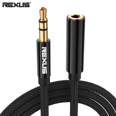 Enchufe chapado en oro, conector Jack de 3,5mm, Cable auxiliar para auriculares, extensor de Cable de extensión de Audio macho a hembra para PC, portátil, teléfono, altavoz para coche