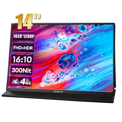 ZEUSLAP-Monitor portátil para ordenador portátil LG Gram, pantalla extensible de 14 ", 16:10, 1920x1200P, 100% sRGB, 300Cd/m²
