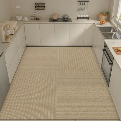 Alfombra de cocina impermeable y a prueba de aceite, alfombra sin lavado, se puede cortar a alfombra de gran tamaño, decoración del hogar de diatomita, alfombrilla para pies