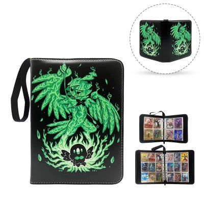 Carpeta para Tarjetas de Anime Pokemon 4 -Pocket 9-Pocket - Álbum de Tarjetas TCG de Anime y Carpeta de Colección para Tarjetas, Regalo Festivo