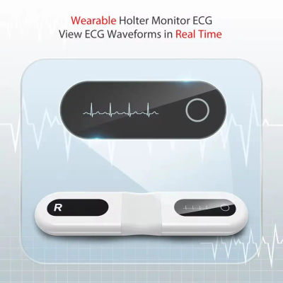 Monitor Holter de ECG portátil Wellue: seguimiento de ECG en tiempo real, batería de 7 días, parche de correa para el pecho, Bluetooth/USB,