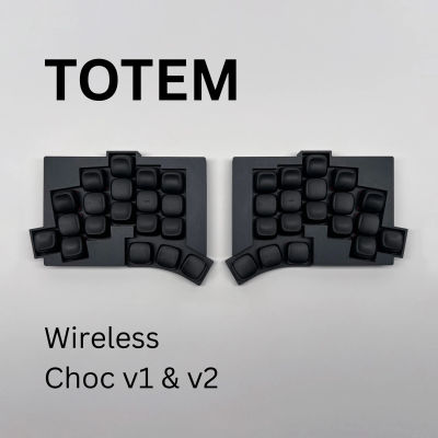 TOTEM Teclado dividido inalámbrico - Choc V1 ZMK Kit de bricolaje de teclado mecánico ergonómico de perfil bajo con cable y Bluetooth de modo dual