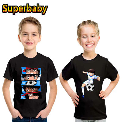 Gran oferta, camiseta con estampado de Capitán Tsubasa Le Petit Footballer para niños, ropa para bebés y niñas, Camiseta de algodón para niños de verano
