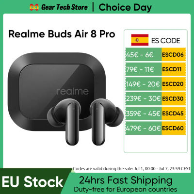 Versión Global realme Buds Air 8 Pro Auriculares Inalámbricos con Cancelación Activa de Ruido de 55dB, Bluetooth 6.1, Batería de 48 Horas