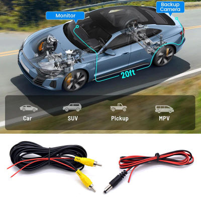 Cable de vídeo RCA para cámara de visión trasera de coche, Cable Universal de 6/10/15/20 metros para conectar cámara de marcha atrás, Monitor Multimedia para coche