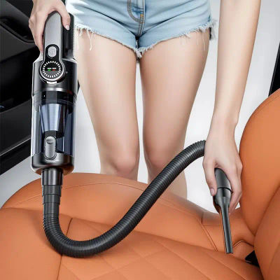 Aspirador de coche inalámbrico con un solo botón, aspirador portátil de alta potencia con descarga de polvo, miniaspiradora de mano de gran succión